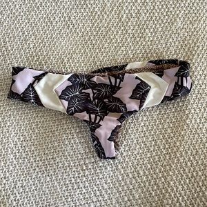Acacia Swimwear Black Elephant Print Bottoms